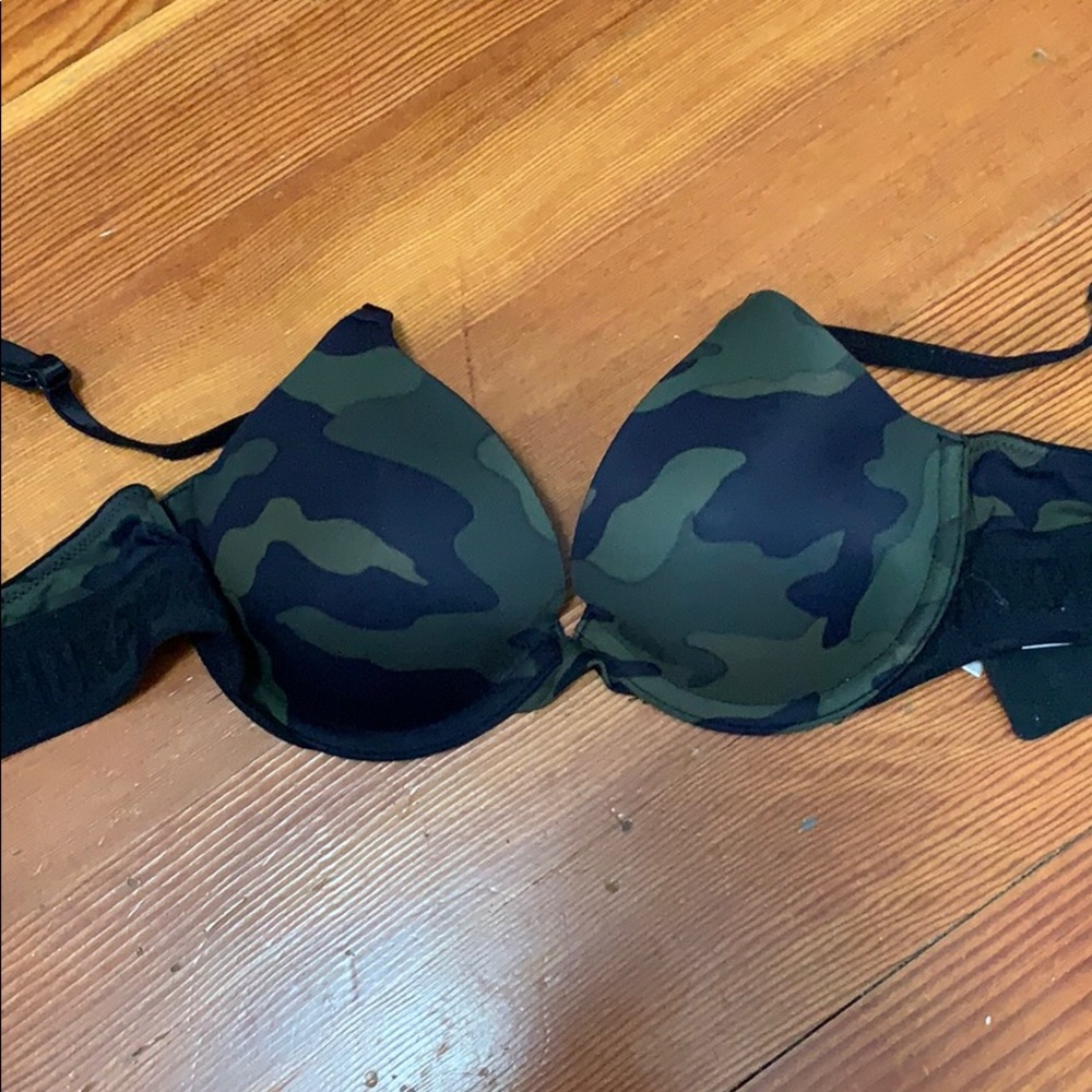Camo T Shirt Bra Pink Victoria Secret Bra